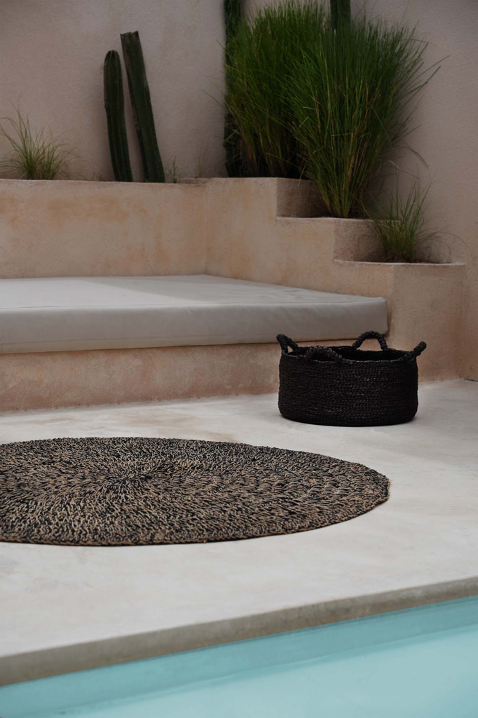 Het Seagrass Tapijt - Naturel Zwart - 150