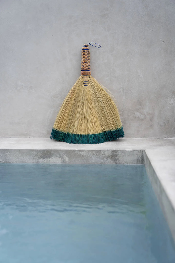 De Sweeping Handveger - Naturel Turquoise